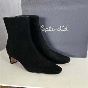 Splendid Black Suede - Staud Marant style Heeled Boots